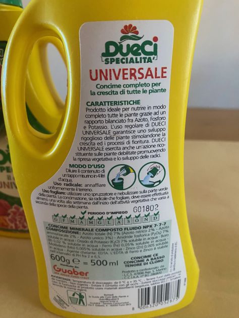 Concime universale piante 2 confezioni da 500 ml NUOVE DueCi - Foto 3