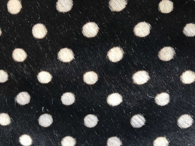 Pelle cavallino a pois bianco e nero - Foto 5