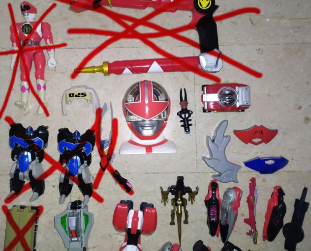 POWER RANGERS lotto set vari personaggi megazord zord veicle - Foto 5