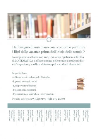 RIPETIZIONI DI MATEMATICA + AIUTO COMPITI