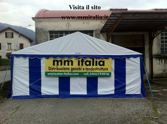 Tendoni per Eventi Pubblici 5 x 6 Mt, telo in pvc Ignifugo - Foto 6