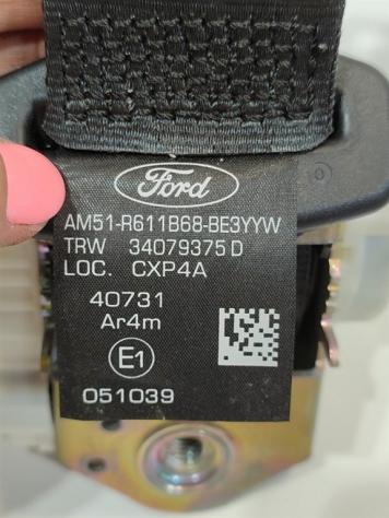 CINTURA DI SICUREZZA POSTERIORE CENTRALE FORD C - Max Serie AM51-R611B68-BE3YYW T1DA (10) - Foto 4