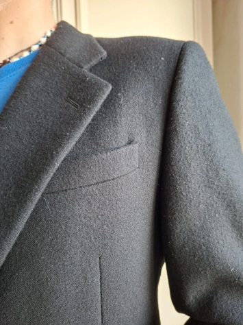 Cappotto Prada uomo in lana nero 48 - Foto 4
