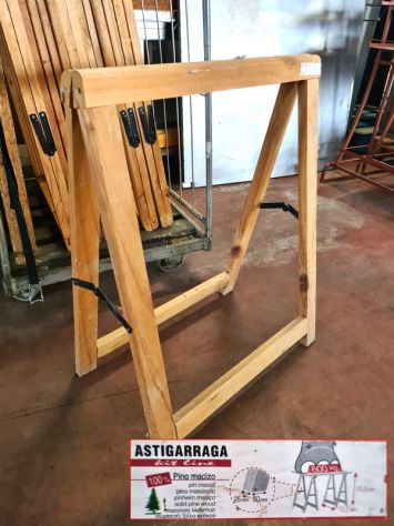 8 cavalletti in legno usati - Foto 2
