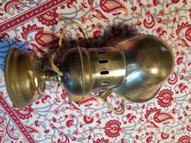 lume in ottone a lanterna funzionante h.30 cm. - Foto 4