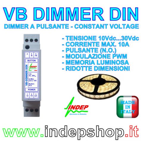 Dimmer Led a pulsante - 10 Ampere - Prodotto Italiano