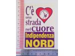 Adesivo sticker Lega Lombarda Lega Nord: Indipendenza Nord