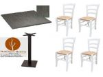 Set Cod110 Sedie e Tavoli Sedie Colorate e Tavoli Ristorante 80x80 Pub Bar Nuovi