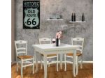 Tavolo shabby chic con 4 sedie