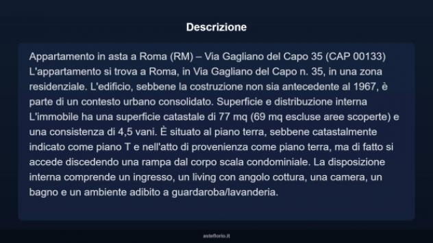 Immobile in asta di 77 m² in vendita a Roma - Foto 4