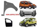 Peugeot Bipper Tepee musata cofano paraurti fanale radiatore 2007-