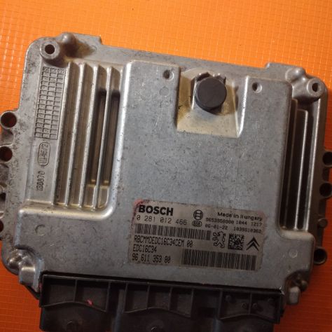 CENTRALINA MOTORE CITROEN PEUGEOT 1,6 HDI BOSCH 0281012466 EDC16C34 - Foto 4