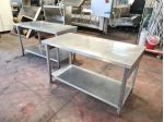 2 tavoli per cucine industriali usati