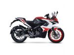 BAJAJ PULSAR terminale di scarico Leovince Gpr borsa serbatoio