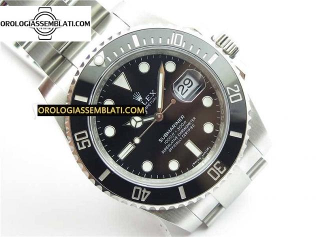 Rolex Replica SUBMARINER 116610 LN CERAMICA NERA 1:1 BEST EDITION CASSA E BRACCIALE IN SS 904L SA3135 V11 - Foto 3