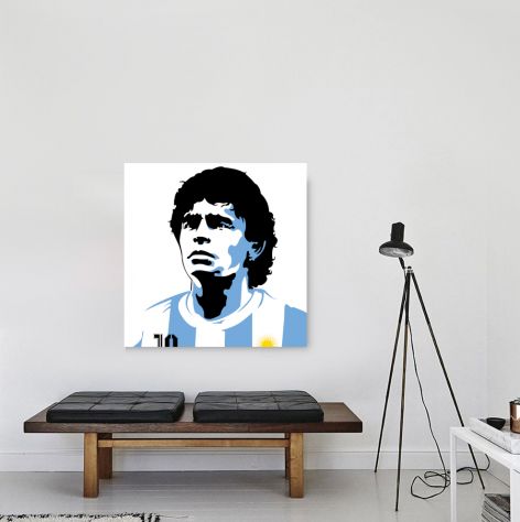 Quadro Pop Art dipinto a mano di Diego Armando Maradona
