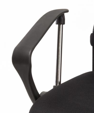POLTRONA UFFICIO ERGONOMICA GIREVOLE IN MESH ECOPELLE NERA - DIREZIONALE MODELLO MATRIX - NUOVA - Foto 3