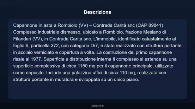 Immobile in asta di 1150 m² in vendita a Rombiolo - Foto 4