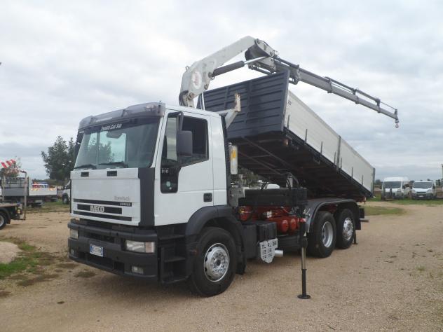 Iveco eurotech 260e31 ribaltabile con gru