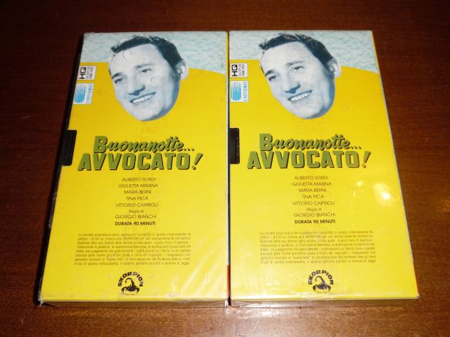 2 VHS NUOVE,SIGILLATE,1955,ORIGINALI,COMPLETE,QUASI INTROVABILI"BUONANOTTE...AVV - Foto 4
