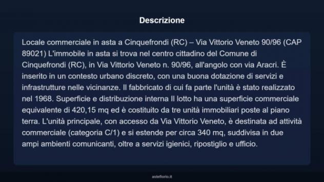 Immobile in asta di 420 m² in vendita a Cinquefrondi - Foto 4