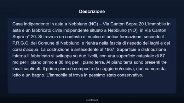 Immobile in asta di 87 m² in vendita a Nebbiuno - Foto 4