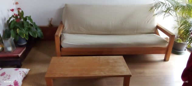 Divano Letto di 200 cm x 140 cm in legno di faggio naturale ON FUTON - Foto 2