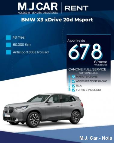 BMW X3 xDrive 20d Msport rif. 23776382