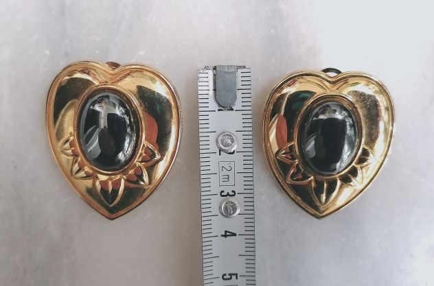 BELLISSIMI ORECCHINI A PERNO IN ARGENTO DORATO E EMATITE, MODELLO ESCLUSIVO. - Foto 9