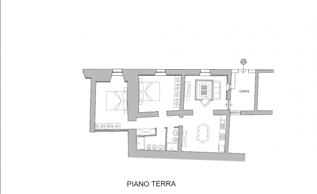 Appartamento in vendita a Le Scotte - Siena 61 mq Rif: 1399418 - Foto 3