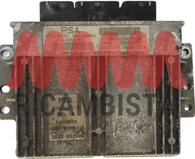 9646988680 9644625680-00 Peugeot 206 1.4 centralina motore Sagem