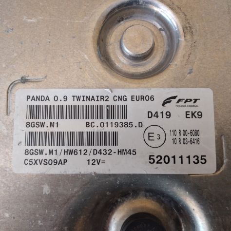 CENTRALINA MOTORE ECU PANDA 0.9 TWIN AIR MARELLI 52011135 8GSW.M1 - Foto 7