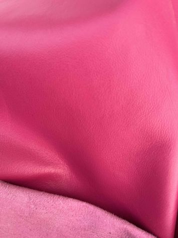 A28 Pelle fucsia per artigianato - Foto 4