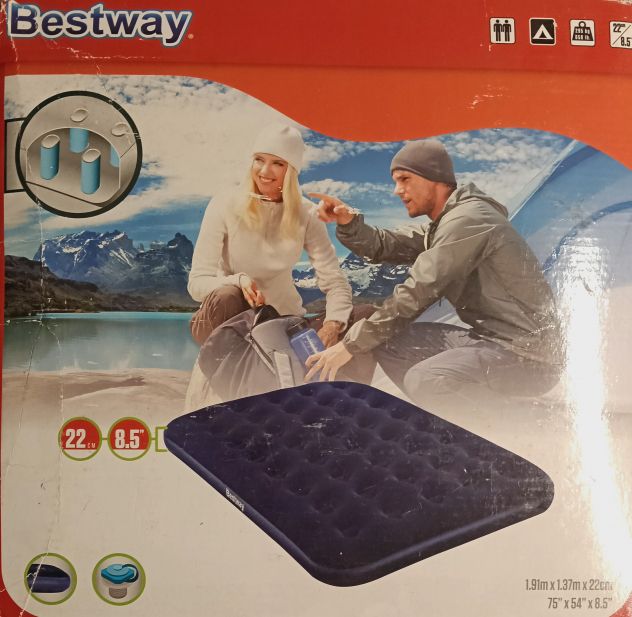 Materasso matrimoniale gonfiabile Bestway 191x157x22 cm