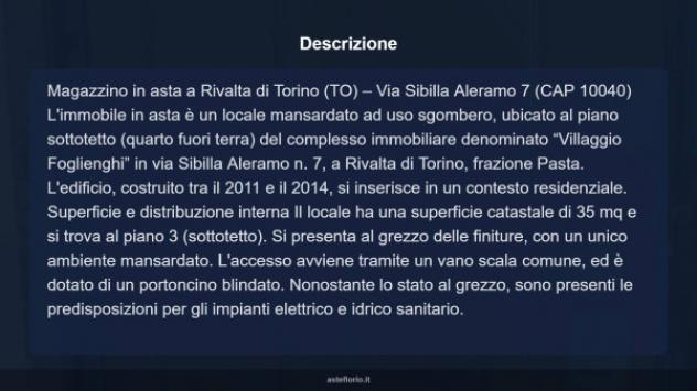 Immobile in asta di 36 m² in vendita a Rivalta di Torino - Foto 9