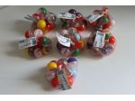 Biglie in plastica da collezione D.I.W.A. anni 80/90 nuove in retina 11 pz