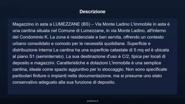Immobile in asta di 5 m² in vendita a Lumezzane - Foto 4
