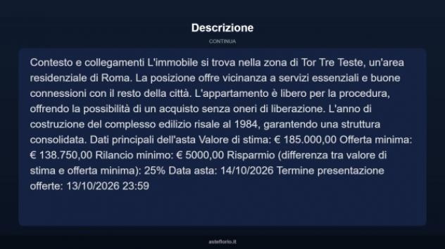 Immobile in asta di 72 m² in vendita a Roma - Foto 12