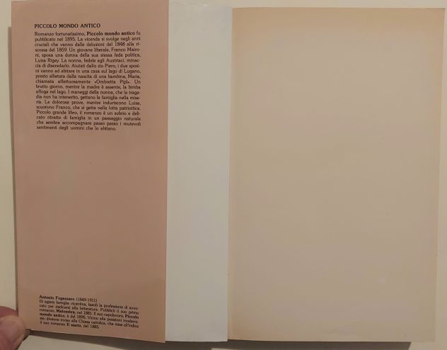 Piccolo mondo antico di Antonio Fogazzaro 1°Ristampa Ed.Fratelli Fabbri, 1987 - Foto 2