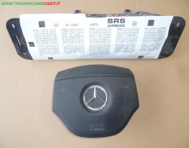 DISPOSITIVO AIRBAG LATO GUIDA KIT VOLANTE 2 SP. VERDE/GIALLO - PASS 2 SP. VERDE GIALLO MERCEDES Classe B (T245)  Carrozzeria  Sicurezza  Airbag  Air-b
