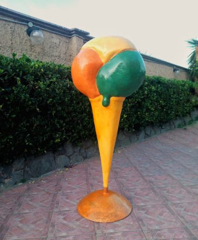 Gelato in fiberglass: Insegna cono gelato per esterno. Disponibile a TRENTO - Foto 5