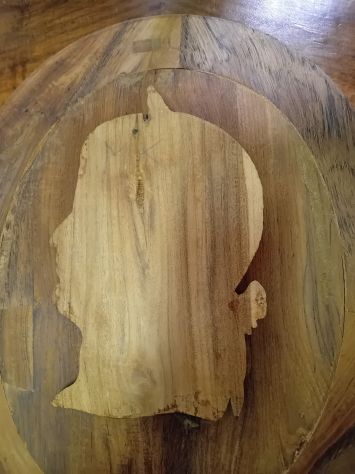 QUADRO SCULTURA IMPERATORE ANTICA ROMA LEGNO NOCE - Foto 9