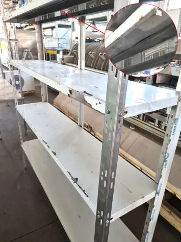 scaffale per camera frigo a 4 mensole usata - Foto 2