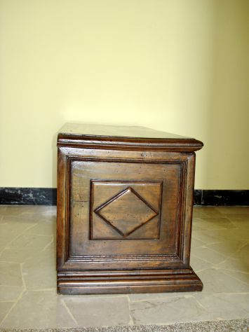 Cassapanca antica provenzale rovere massello doppie bugne.Restaurata. - Foto 3