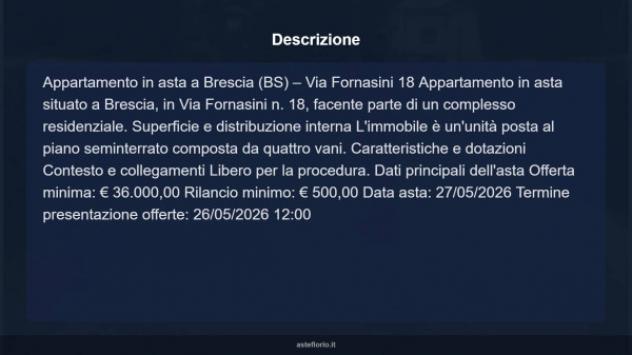 Immobile in asta di 66 m² in vendita a Brescia - Foto 6