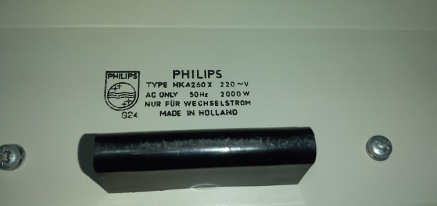 TERMOVENTILATORE PHILIPS VINTAGE ANNI 60 HK 4260 X CON SCATOLO - Foto 5