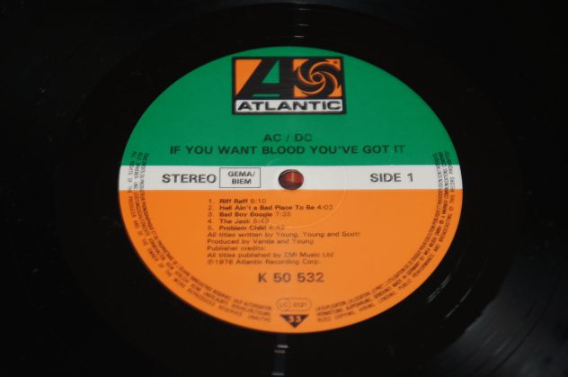 AC/DC - If You Want Blood - LP / 33 giri 1° Stampa 1978 Atlantic - Foto 4