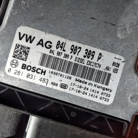 CENTRALINA MOTORE ECU BOSCH VOLKSWAGEN TOURAN (5T1) 1.6 TDI 16V 110CV 0281031483 - Foto 6