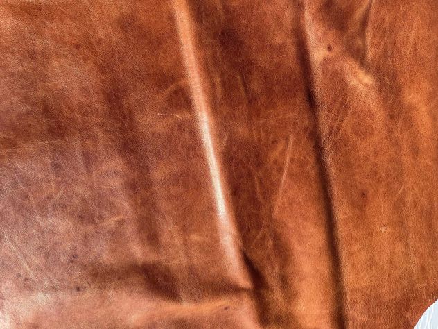 Scampolo pelle a vegetale anilina brandy – SP. 1,5 MM - Foto 7