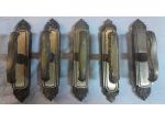 Maniglie in ottone Cremonesi per finestra complete di meccanismi di chiusura